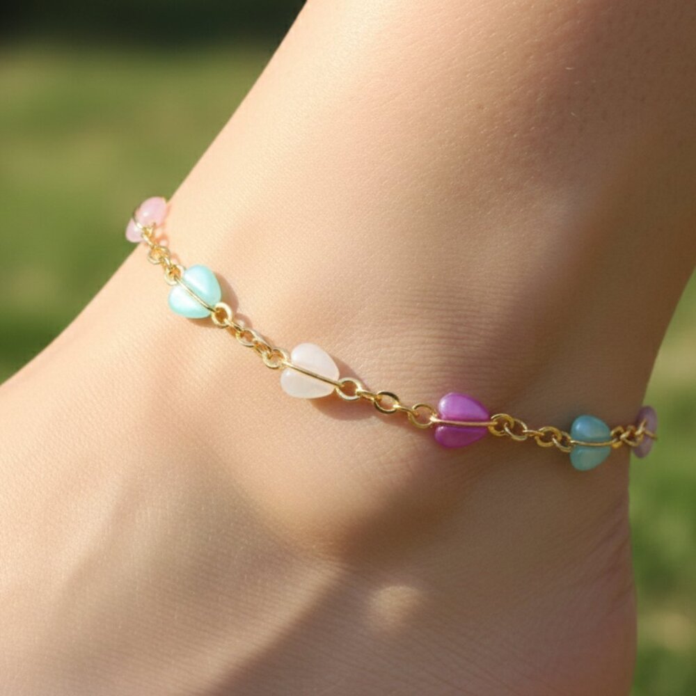 "Elegant Handmade Anklet – Delicate Jewelry for Women, MAR091178